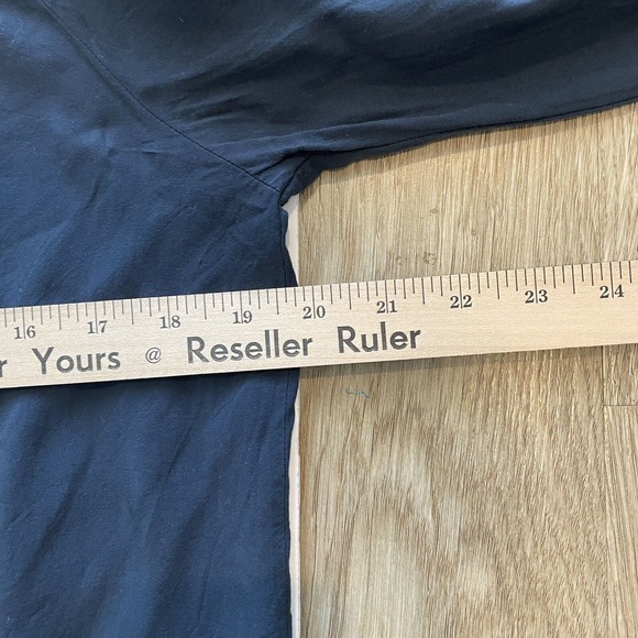 Ann Taylor LOFT Blouse Womens Small Arm Cutout Blue Long Sleeve - Picture 10 of 11